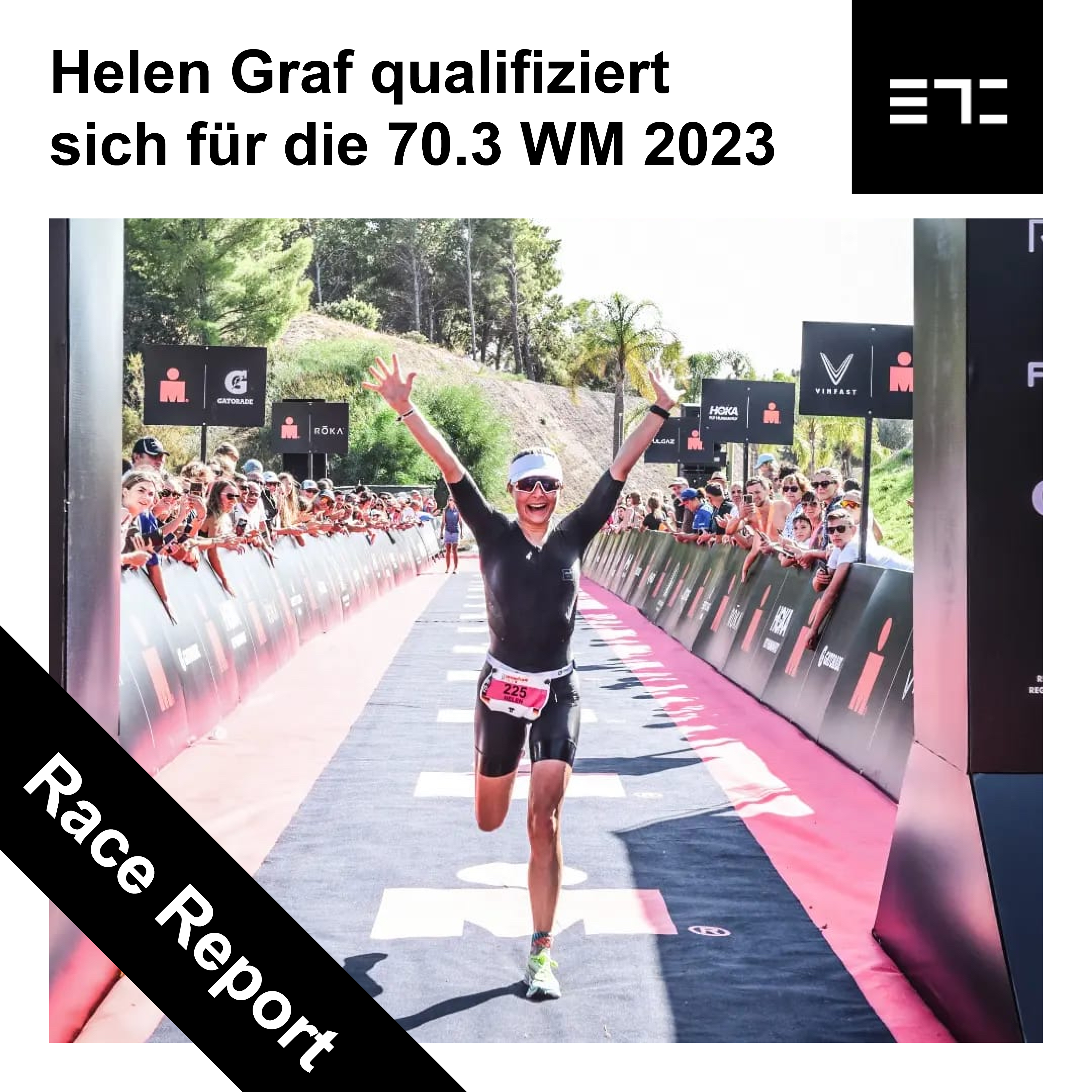 Helen 70.3 Sardegna 2022 Zieleinlauf